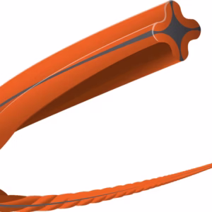 trimmer line whisper twist: 2,4mmx210m spool orange/black