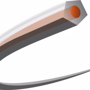 trimmer line core cut: 3,0mmx10m donut orange/translucent